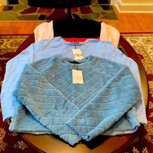 Zara and DKNY sweaters